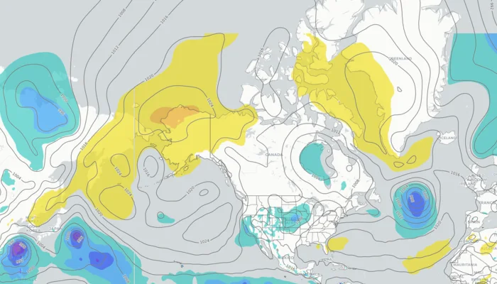 GEFS ensemble forecast example